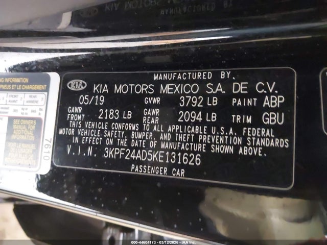 Kia Forte Lxs