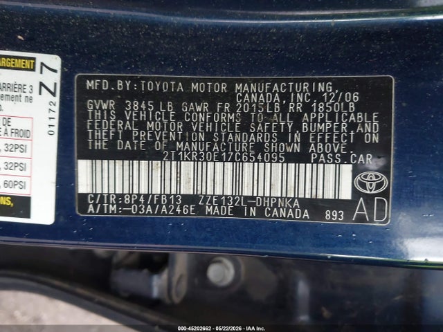 Toyota Matrix Xr