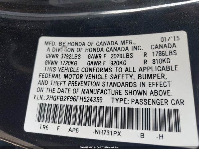 Honda Civic Ex-l
