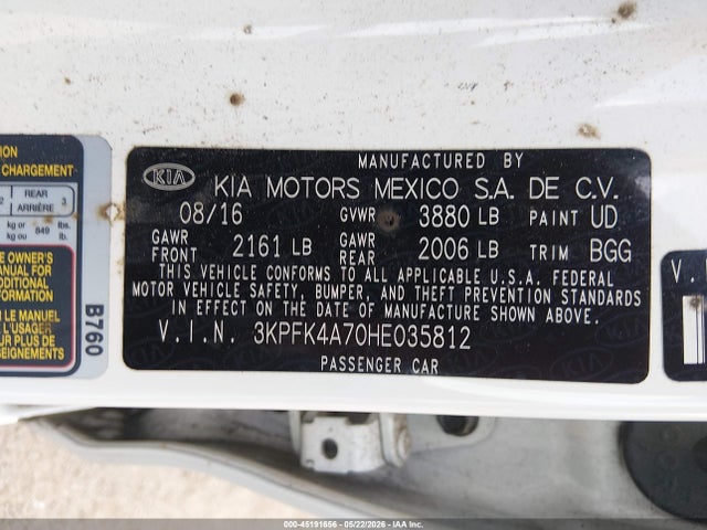 Kia Forte Lx