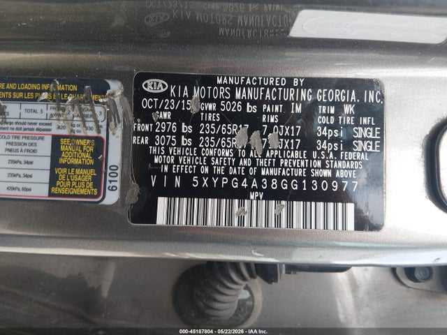 Kia Sorento 2.4l L