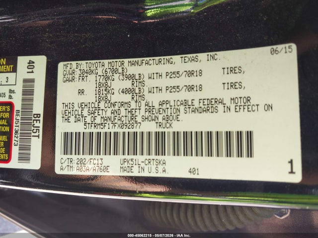 Toyota Tundra Sr5 4.6l V8