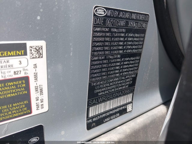 Land Rover Range Rover Sport Hse Silver Edition Mhev