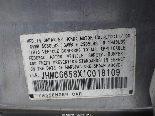 Honda Accord 2.3 Ex