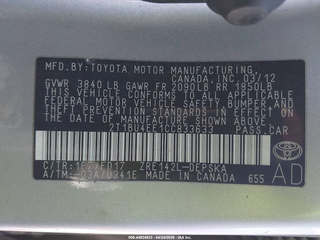 Toyota Corolla S
