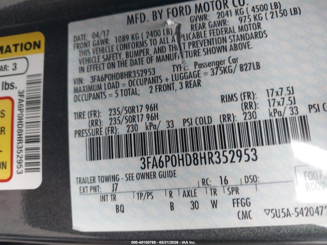 Ford Fusion Se