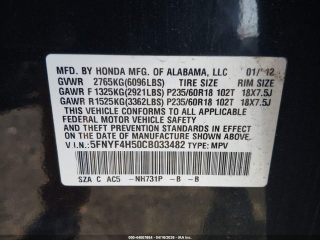 Honda Pilot Ex-l