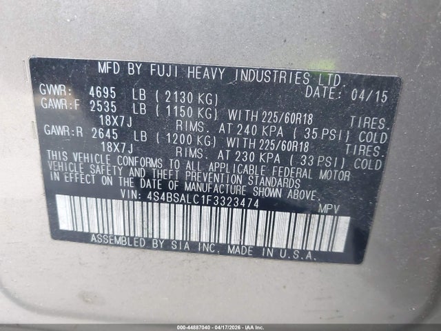 Subaru Outback 2.5i Limited