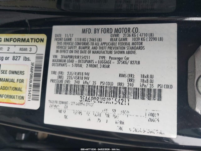 Ford Fusion Platinum