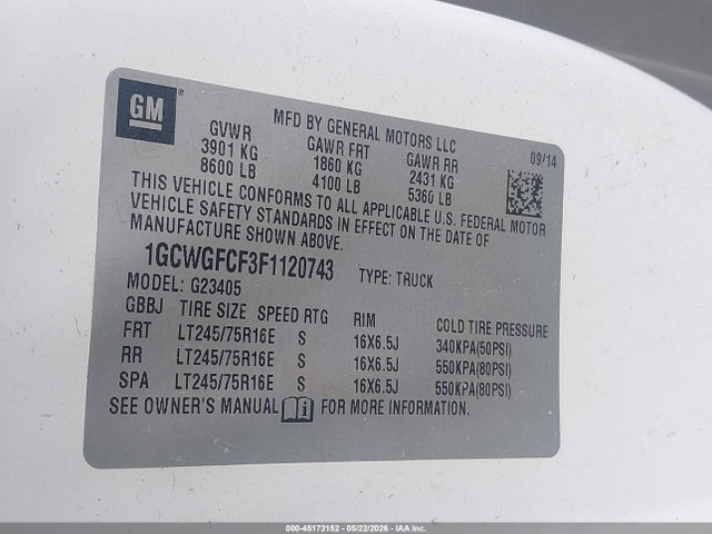 Chevrolet Express Work Van