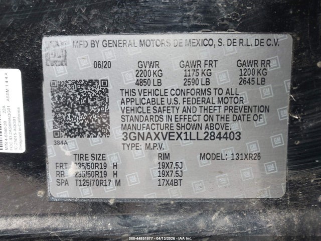 Chevrolet Equinox Awd Lt 2.0l Turbo