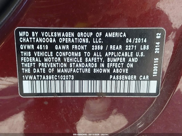 Volkswagen Passat 1.8t Wolfsburg Edition