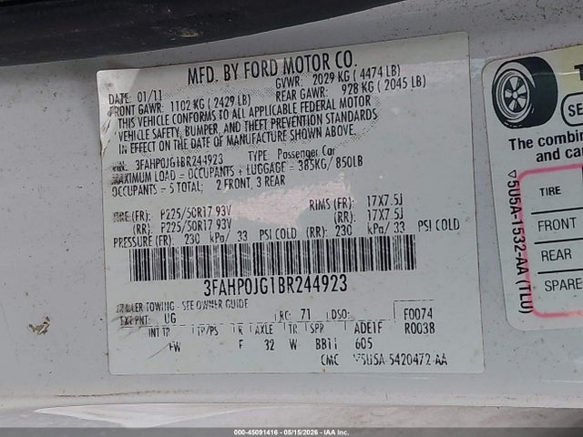 Ford Fusion Sel