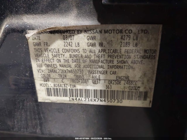 Nissan Altima 2.5 S