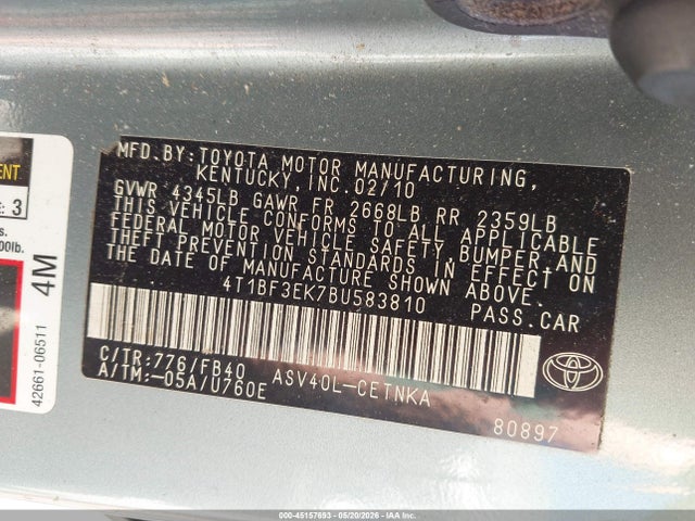 Toyota Camry Le