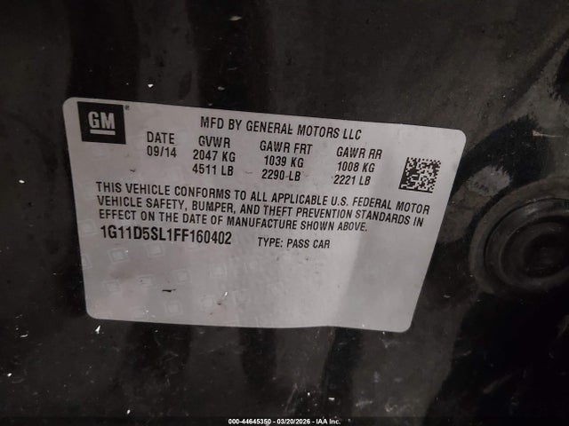 Chevrolet Malibu 2lt