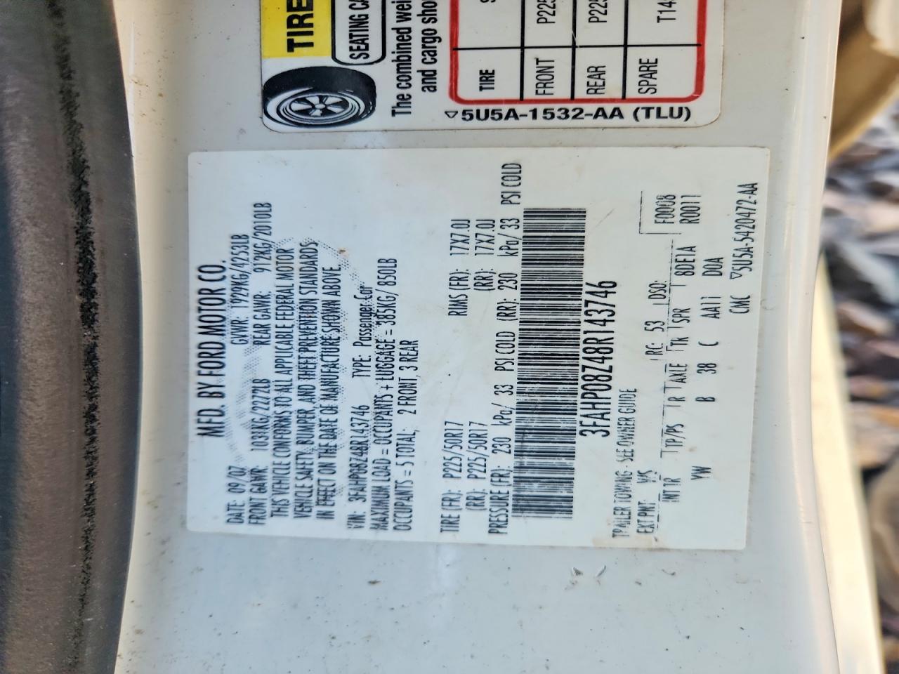 Ford Fusion Sel