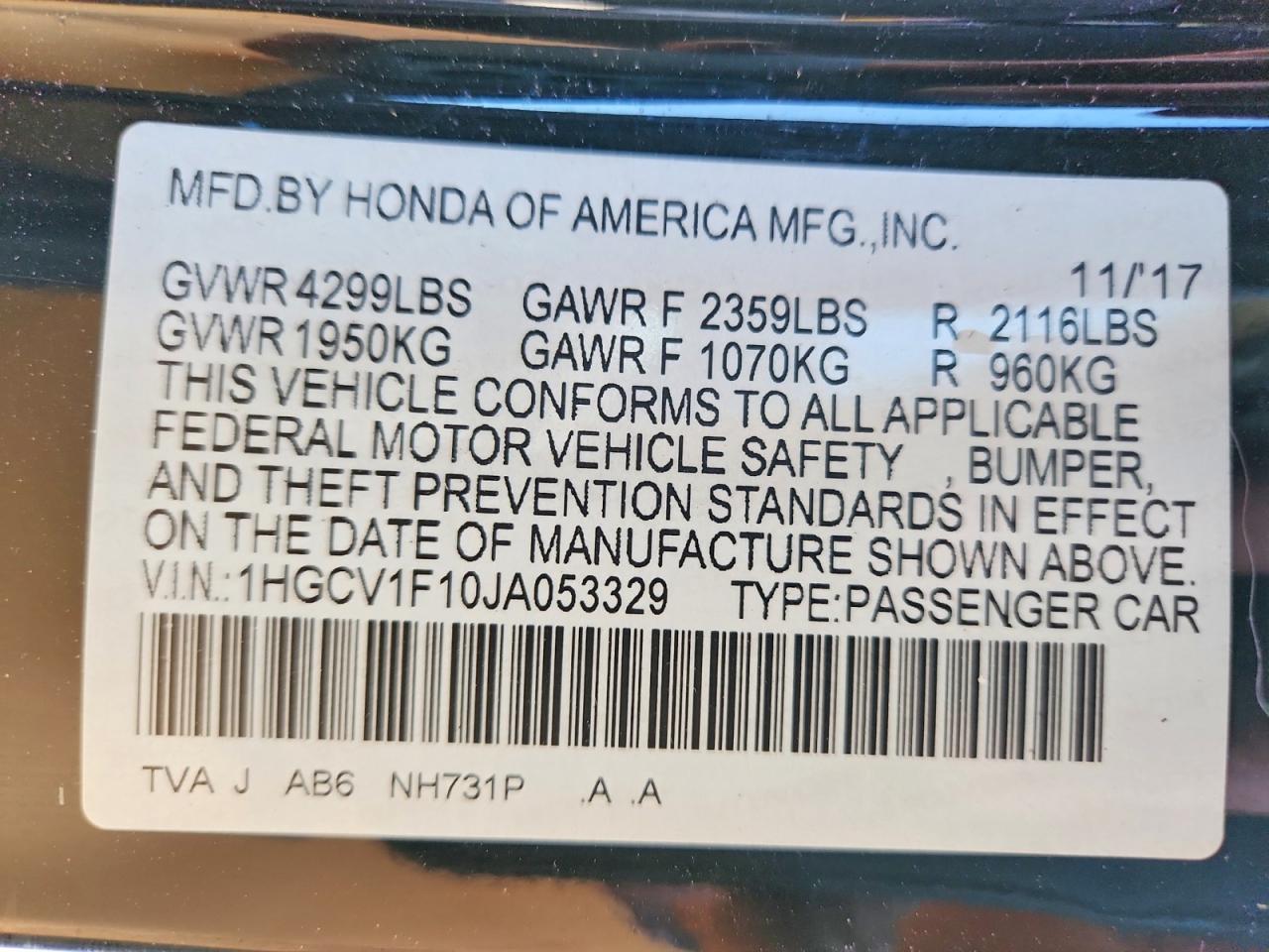 Honda Accord Lx
