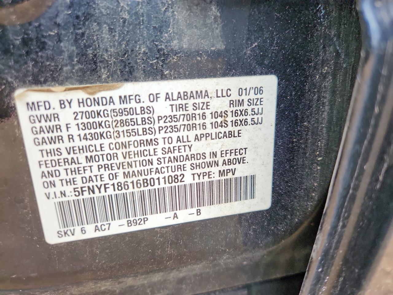 Honda Pilot Ex