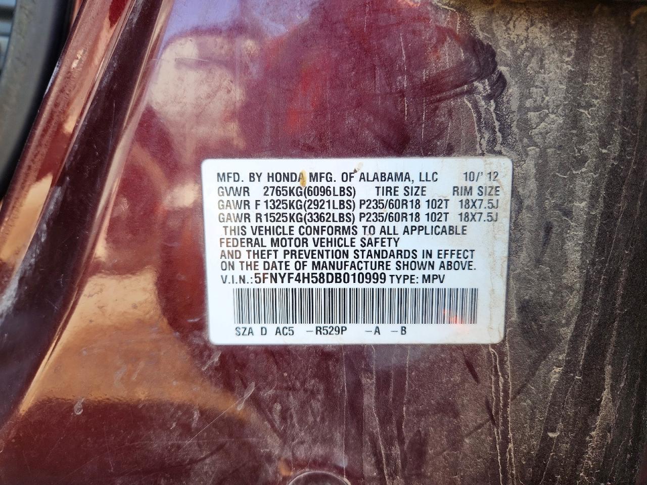 Honda Pilot Exl