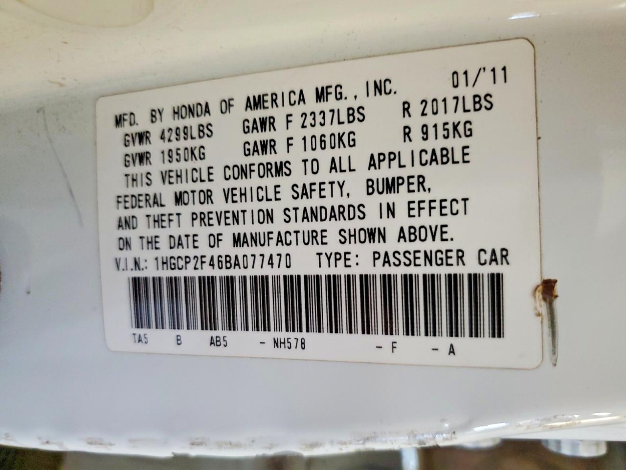 Honda Accord Lxp