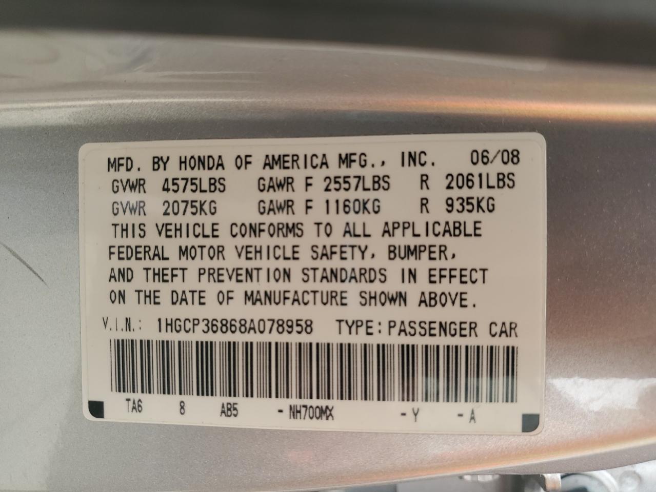 Honda Accord Exl