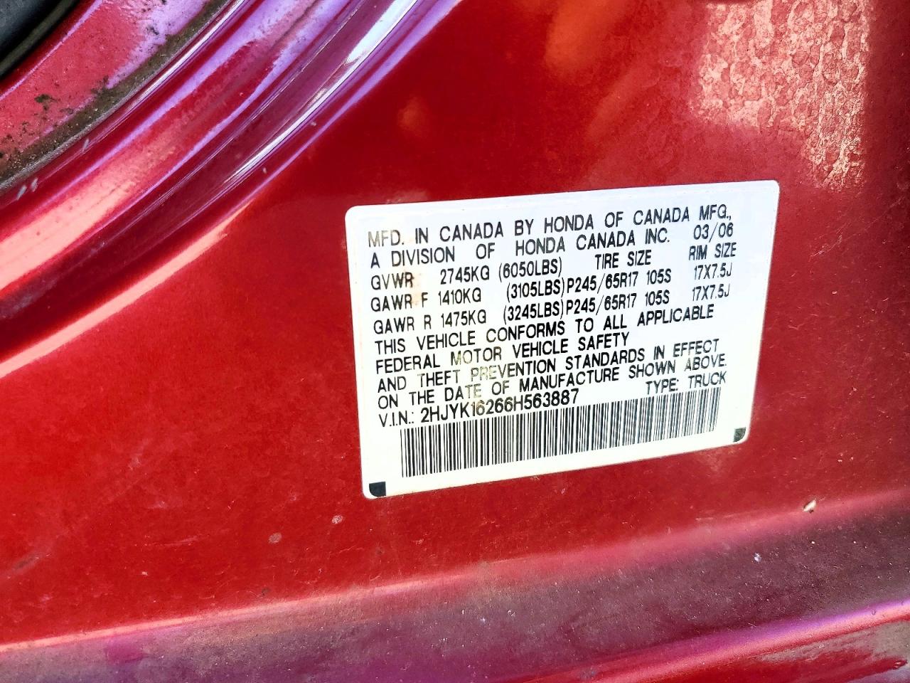 Honda Ridgeline Rt