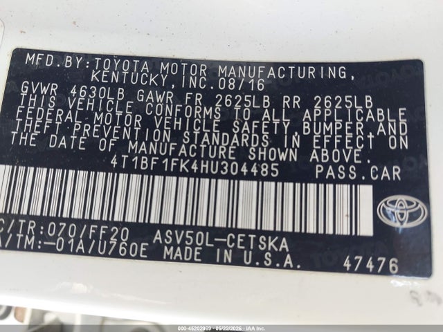 Toyota Camry Se