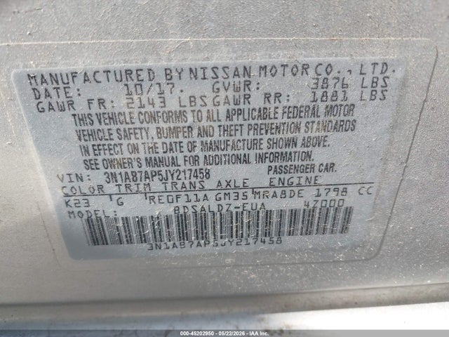 Nissan Sentra Sv