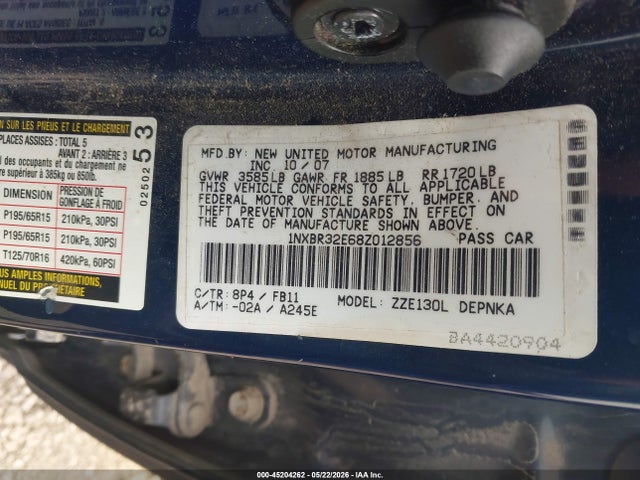 Toyota Corolla Le
