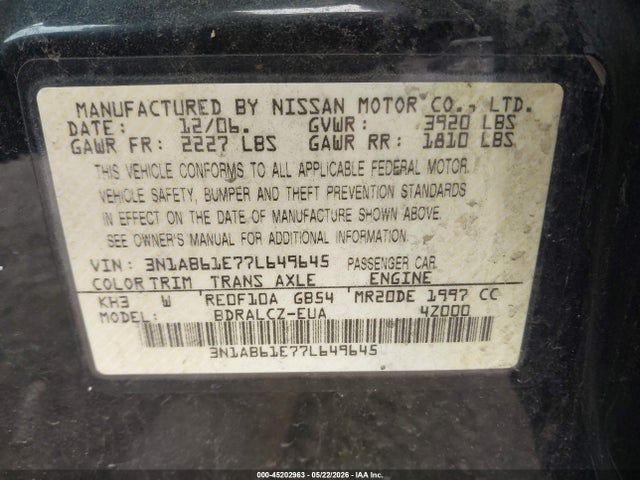 Nissan Sentra 2.0