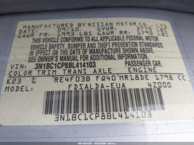 Nissan Versa 1.8s