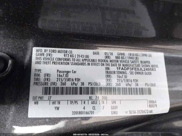 Ford Focus Se