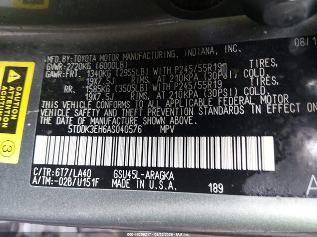 Toyota Highlander Limited V6