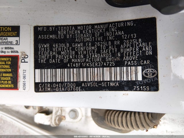 Toyota Camry Le