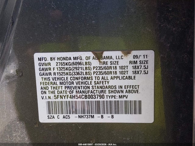 Honda Pilot Ex-l