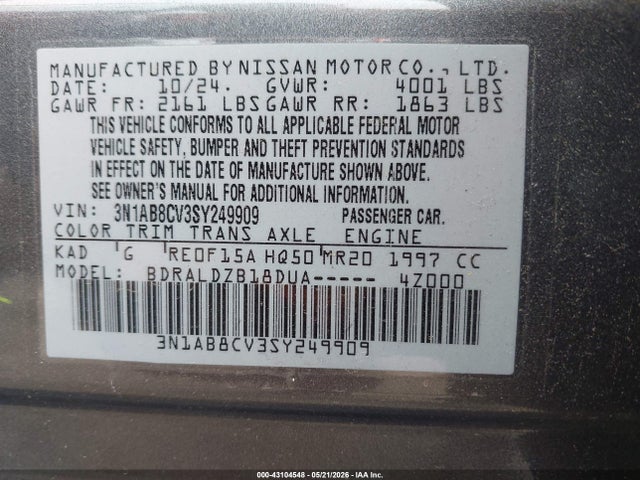 Nissan Sentra Sv