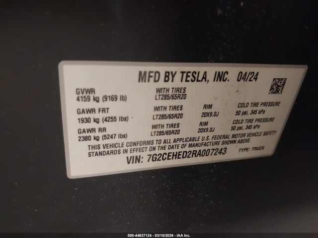 Tesla Cybertruck All-wheel Drive