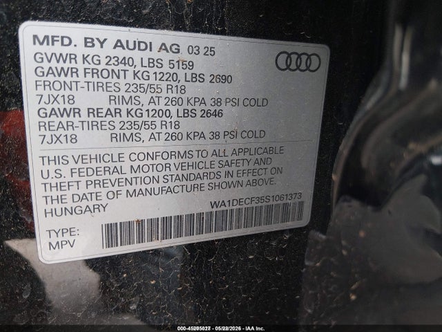 Audi Q3 Premium 45 Tfsi S Line Quattro Tiptronic
