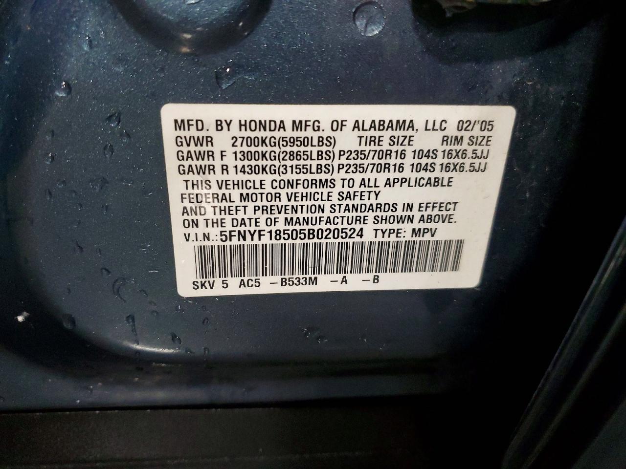 Honda Pilot Exl