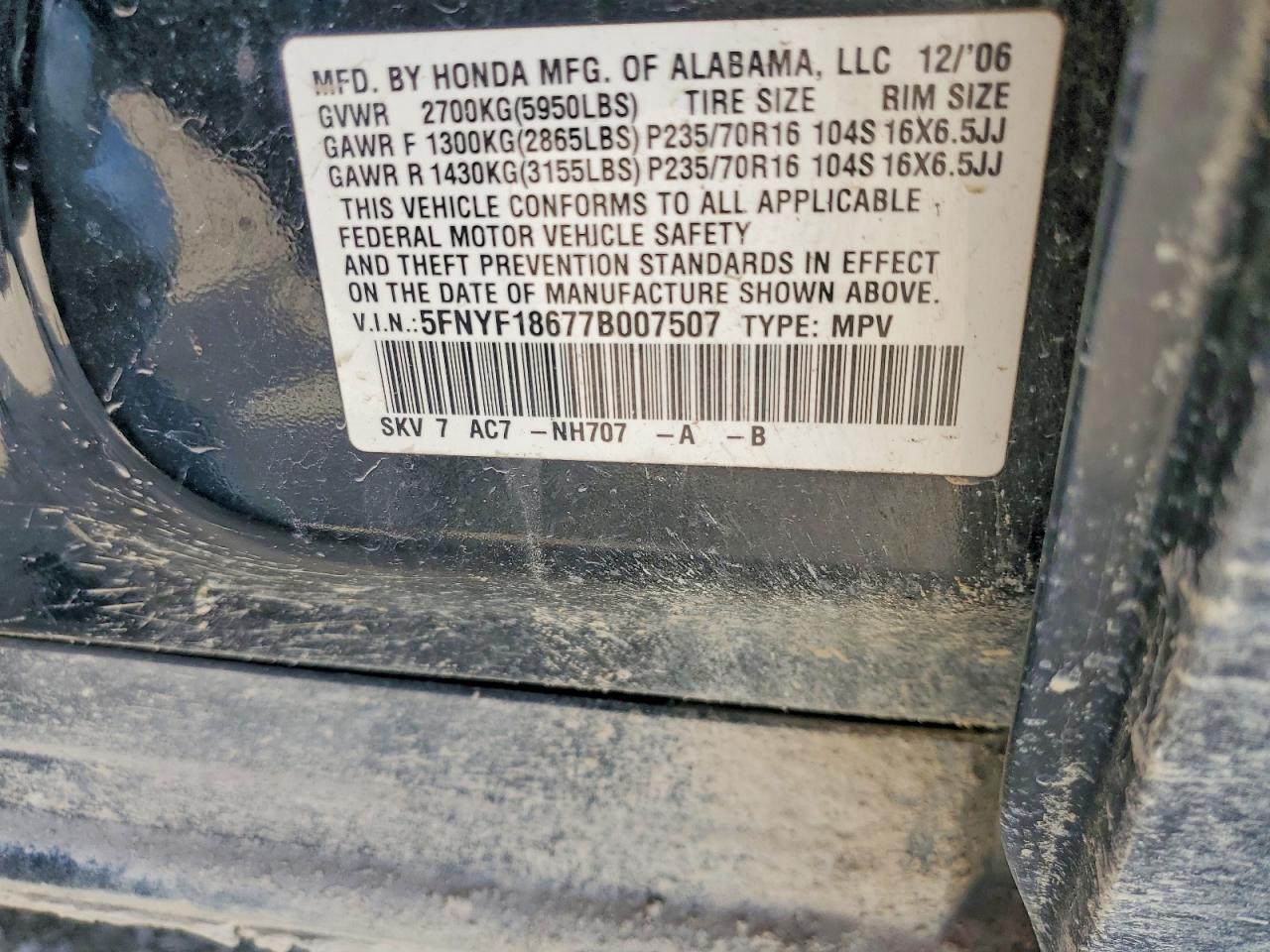Honda Pilot Exl