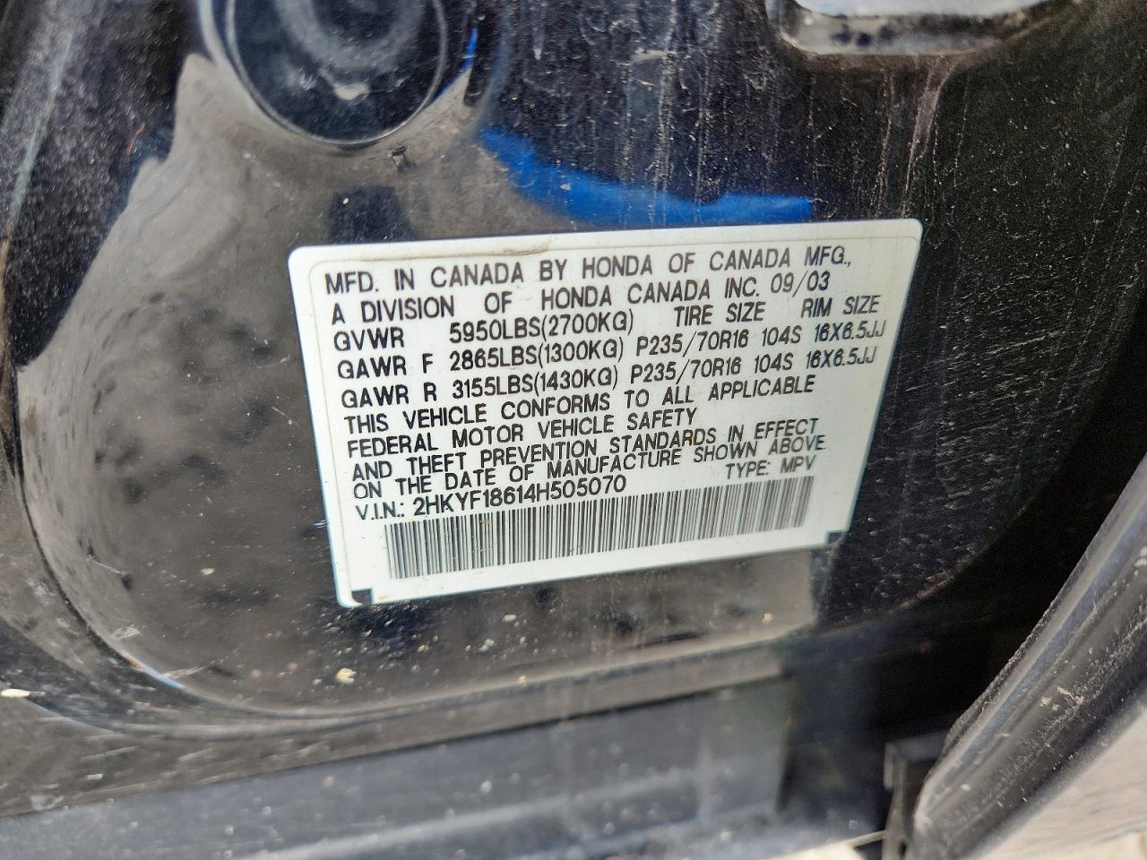 Honda Pilot Exl