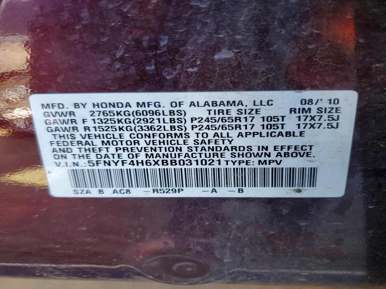 Honda Pilot Exl