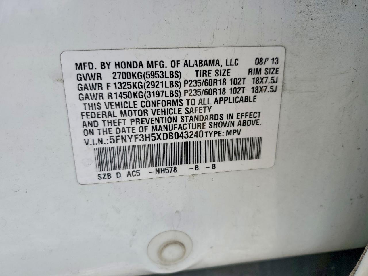 Honda Pilot Exl