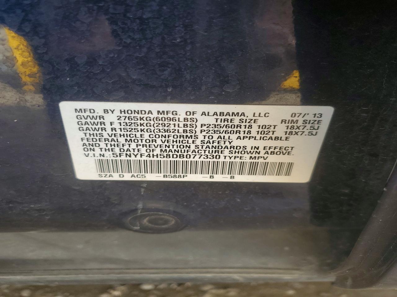Honda Pilot Exl