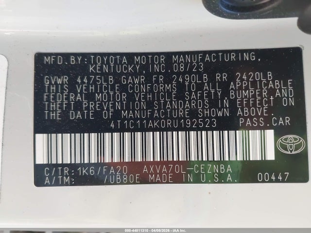 Toyota Camry Le