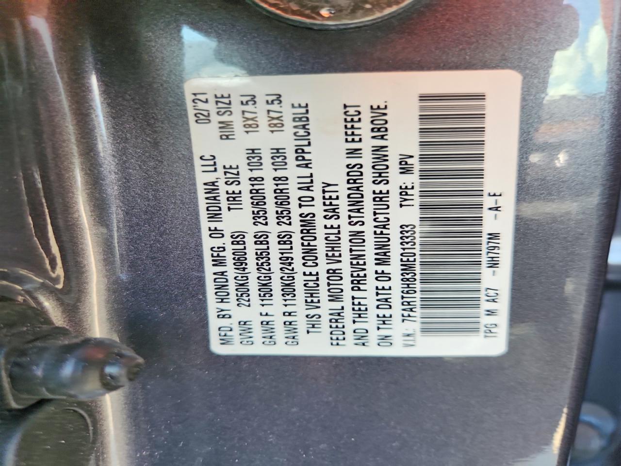 Honda Crv Exl
