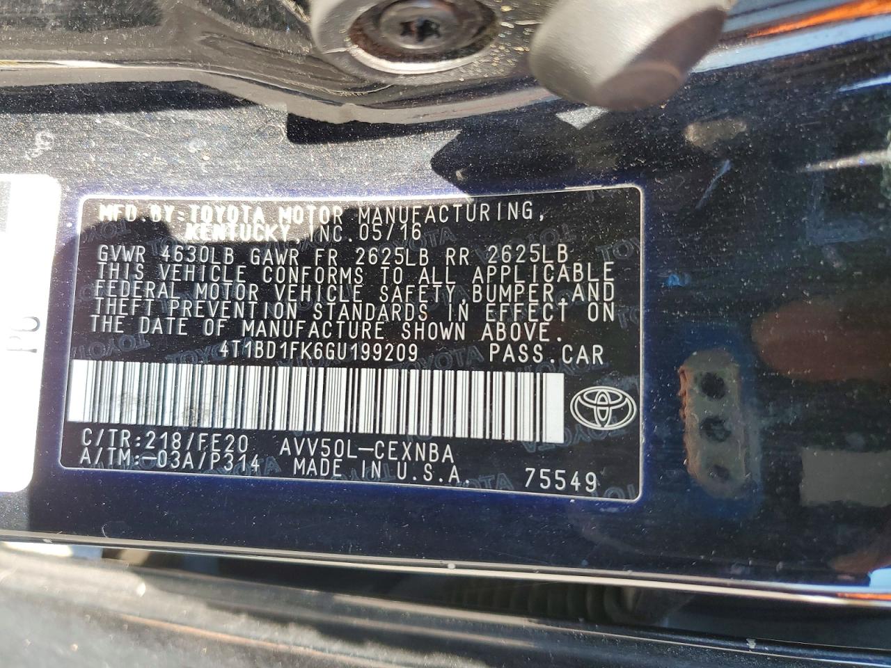 Toyota Camry Le