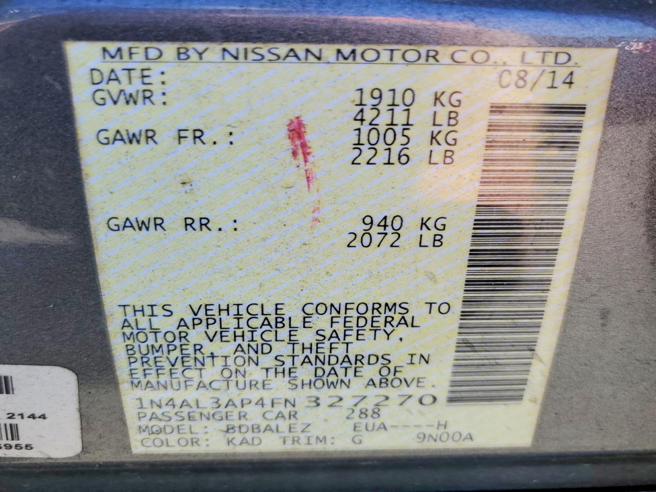 Nissan Altima 2.5 S