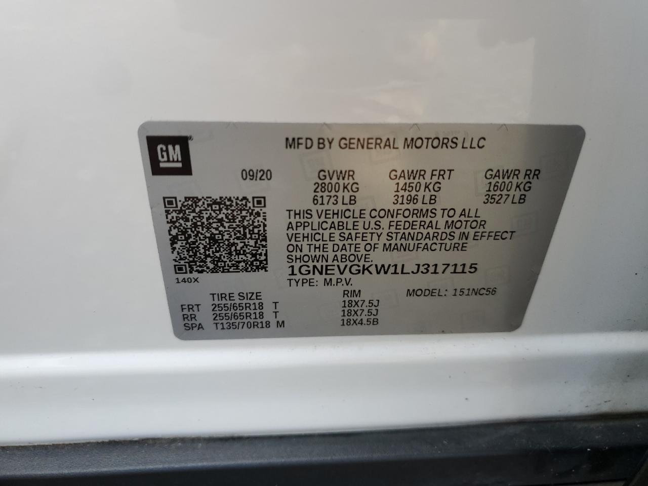 Chevrolet Traverse Lt